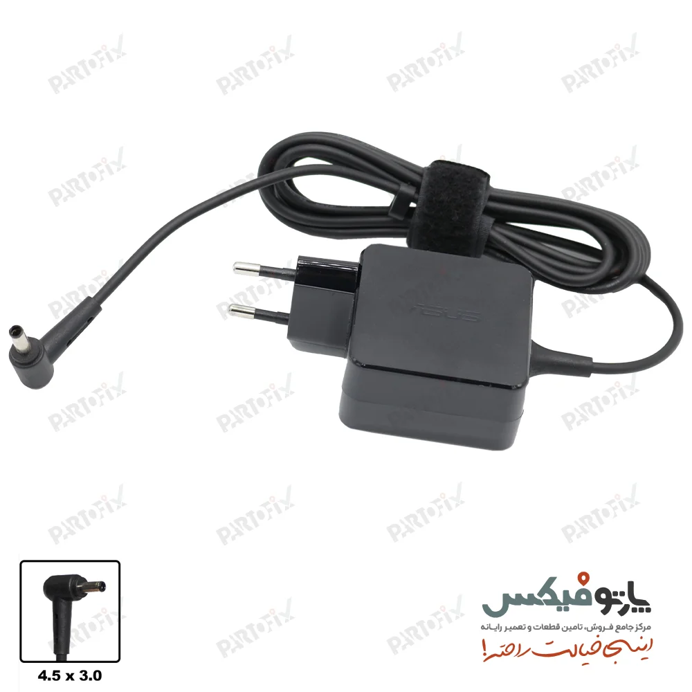 شارژر اورجینال لپ تاپ ایسوس 19 ولت 1.75 آمپر 4.5X3.0