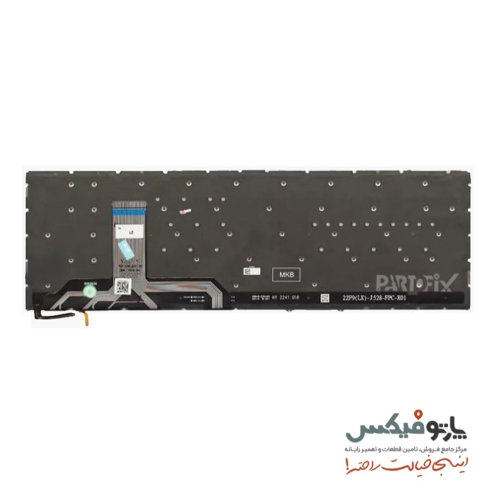 کیبورد لپ تاپ ایسوس X1503ZA نقره ای بدون بک لایت