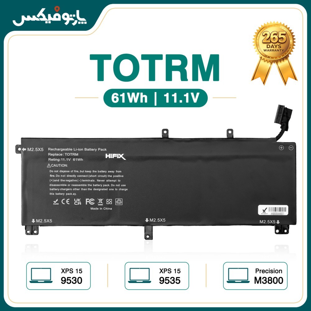 باتری لپ تاپ دل Dell Precision M3800 T0TRM