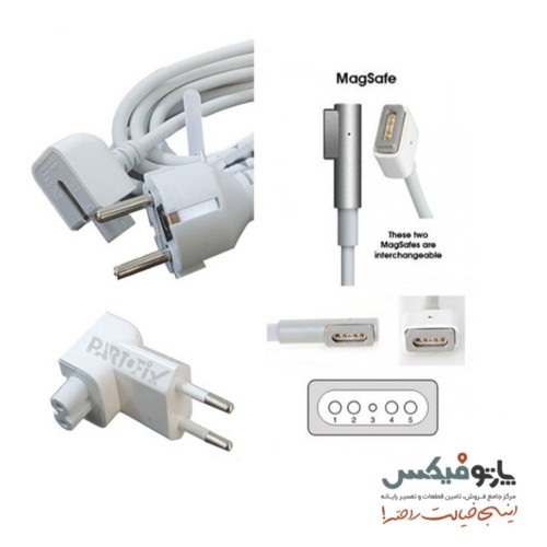 شارژر اورجینال لپ تاپ اپل مک بوک 18.5 ولت 4.6 آمپر 85 وات Apple MacBook سرکانکتور L-PIN
